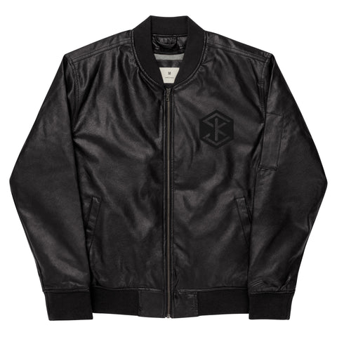 SKfit Leather Bomber Jacket